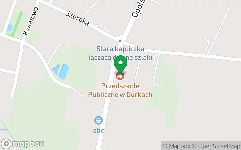 Lokalizacja: Przedszkole Publiczne w Górkach