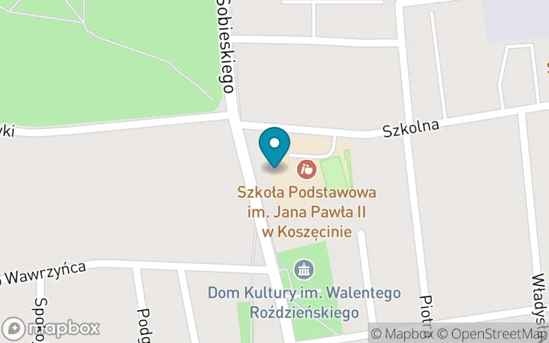 Lokalizacja: Szkoła Podstawowa im. Jana Pawła II
