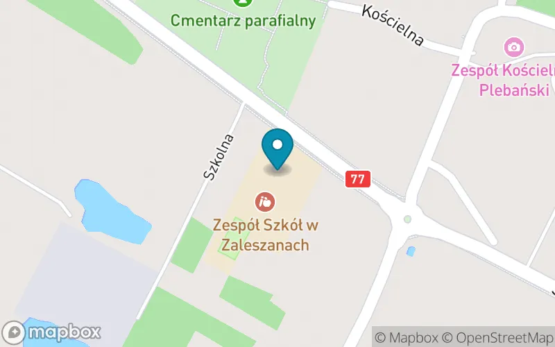 Lokalizacja: Publiczna Szkoła Podstawowa im. Por. Józefa Mączki w Zaleszanach