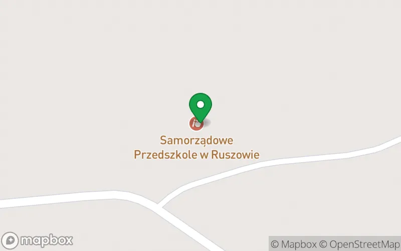 Lokalizacja: Samorządowe Przedszkole w Ruszowie