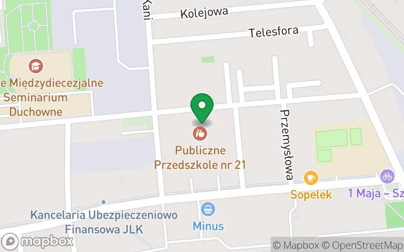 Lokalizacja: Przedszkole Publiczne nr 21 "Kraina Odkrywców" w Opolu