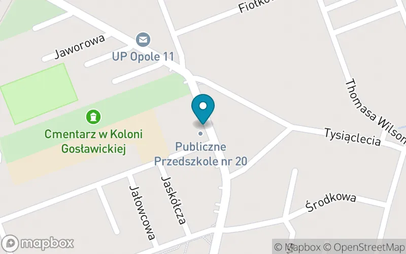 Lokalizacja: Publiczna Szkoła Podstawowa nr 20 im. Księcia Jana Dobrego w Opolu