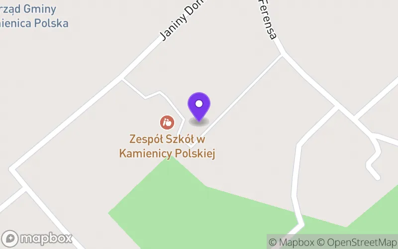 Lokalizacja: Liceum Ogólnokształcące w Kamienicy Polskiej