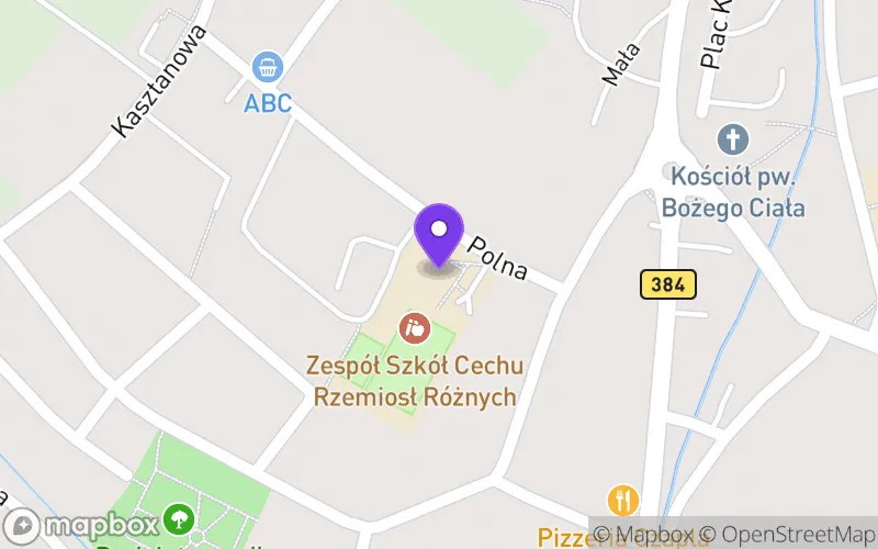 Lokalizacja: Branżowa Szkoła I Stopnia Cechu Rzemiosł Różnych i Małej Przedsiębiorczości w Bielawie