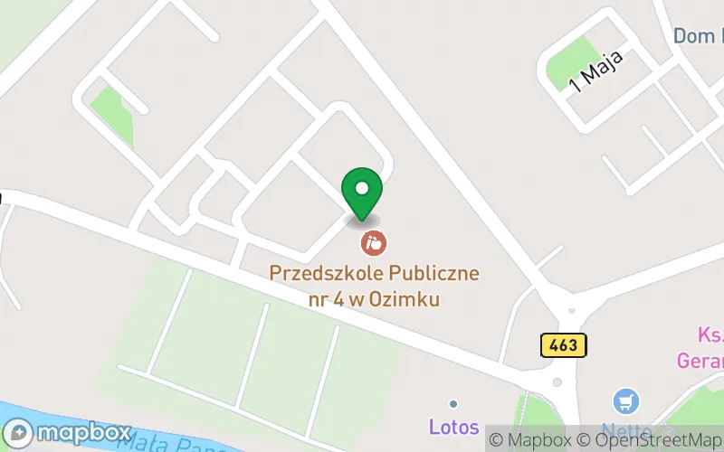 Lokalizacja: Przedszkole Publiczne nr 4 w Ozimku