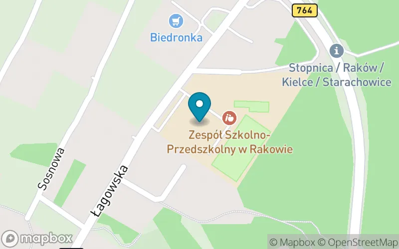 Lokalizacja: Szkoła Podstawowa im. Św Jana Pawła II w Rakowie
