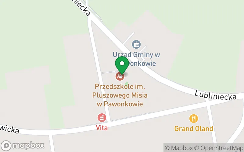 Lokalizacja: Przedszkole im. Pluszowego Misia w Pawonkowie