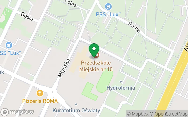 Lokalizacja: Przedszkole Miejskie nr 10 w Zamościu