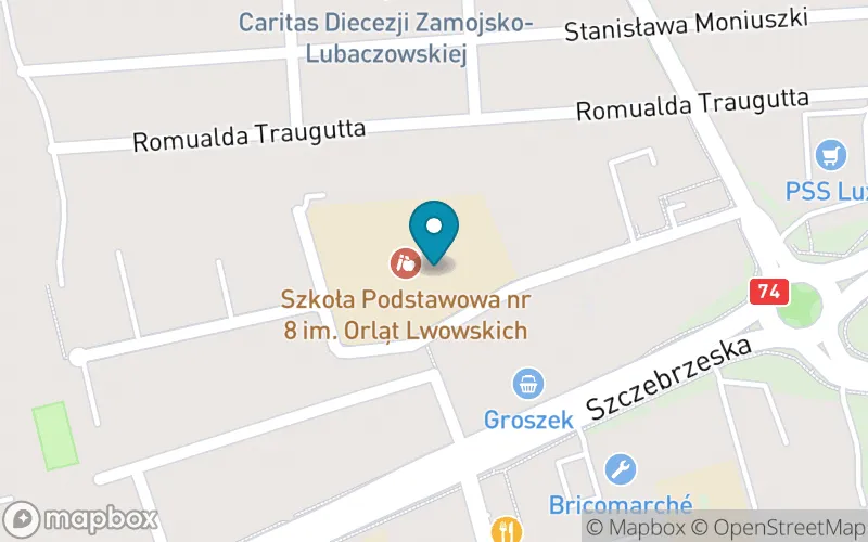 Lokalizacja: Szkoła Podstawowa nr 8 im. Orlat Lwowskich w Zamościu