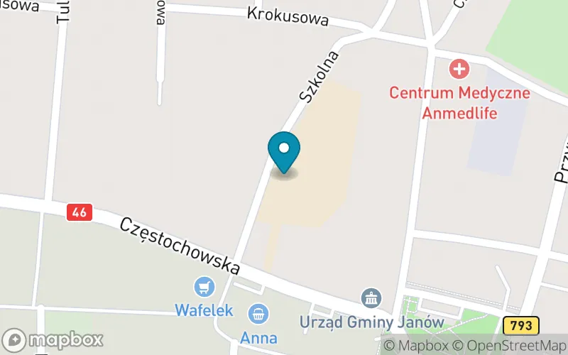 Lokalizacja: Szkoła Podstawowa im. Romualda Traugutta w Janowie