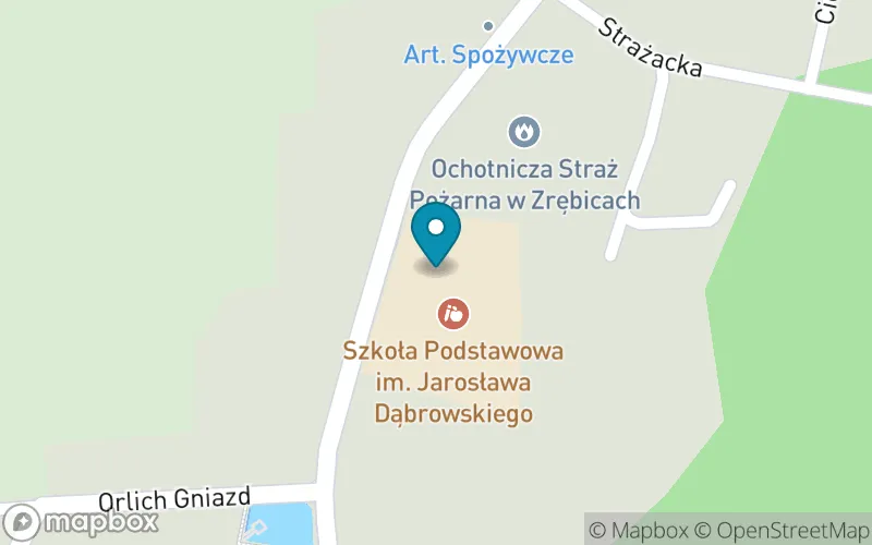 Lokalizacja: Szkoła Podstawowa im. Jarosława Dąbrowskiego w Zrębicach