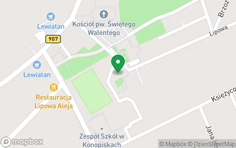 Lokalizacja: Publiczne Przedszkole im. Jana Brzechwy w Konopiskach