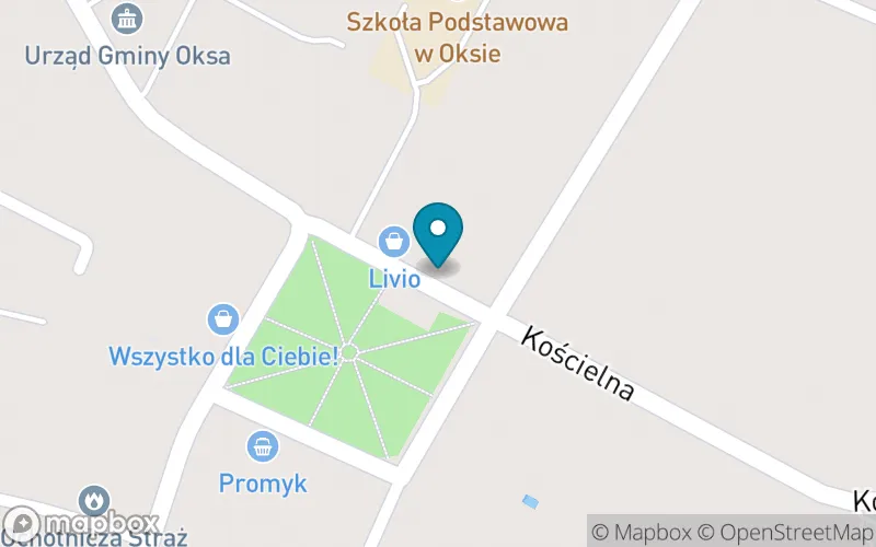 Lokalizacja: Szkoła Podstawowa w Oksie