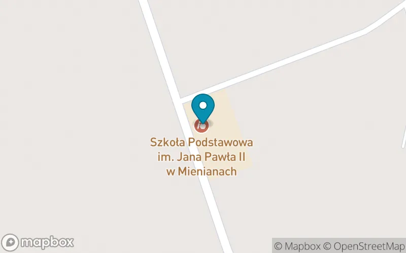 Lokalizacja: Szkoła Podstawowa im. Jana Pawła II w Mienianach