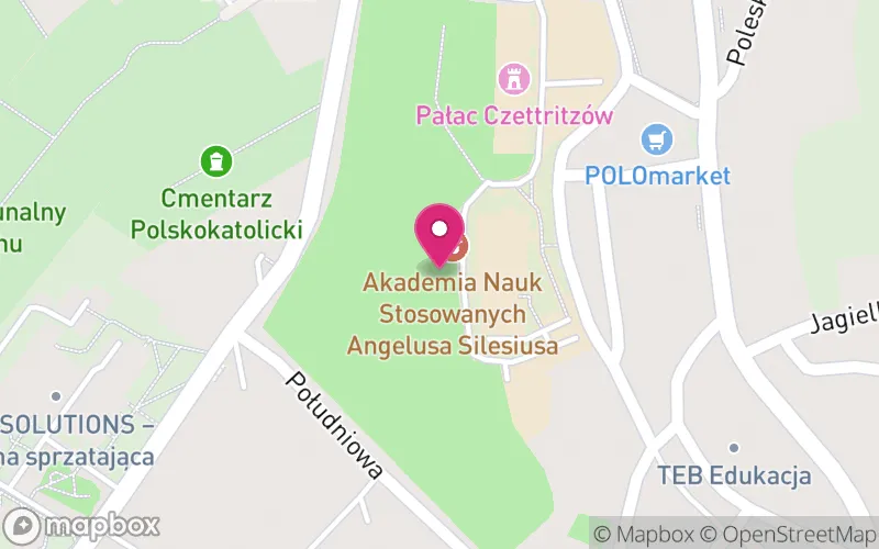 Lokalizacja: Akademia Nauk Stosowanych Angelusa Silesiusa