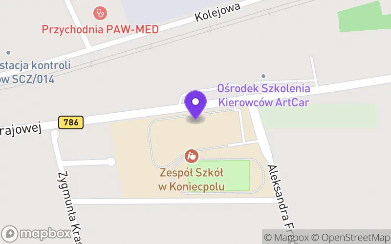 Lokalizacja: Zespół Szkół w Koniecpolu Technikum w Koniecpolu