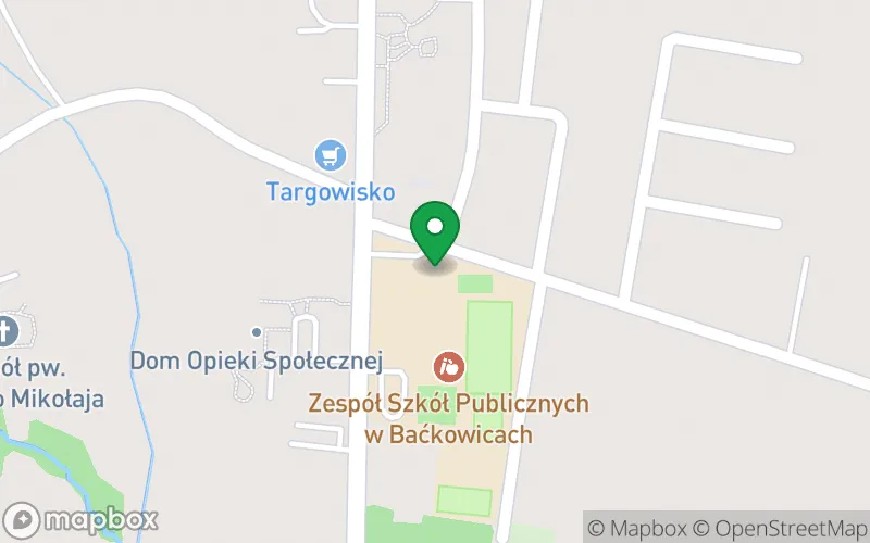 Lokalizacja: Gminne Przedszkole w Baćkowicach