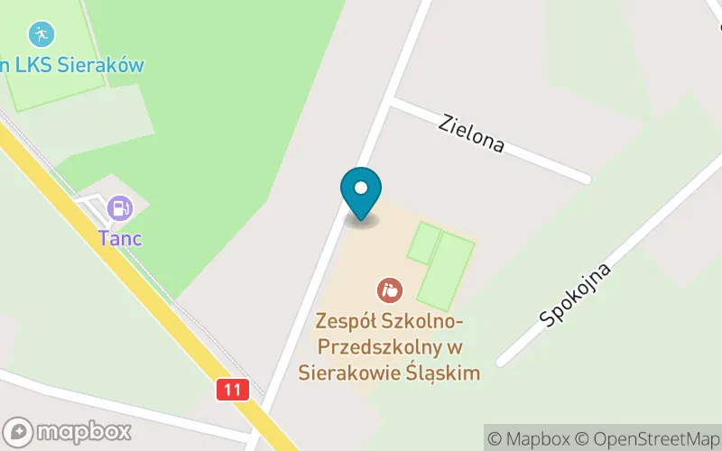 Lokalizacja: Zespół Szkolno-Przedszkolny w Sierakowie Śląskim-Szkoła Podstawowa w Sierakowie Śląskim