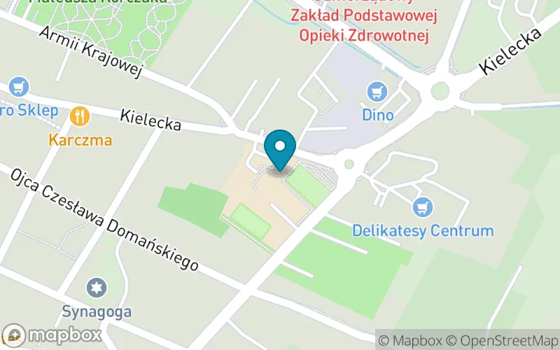 Lokalizacja: Szkoła Podstawowa im. Jana Kochanowskiego w Chęcinach