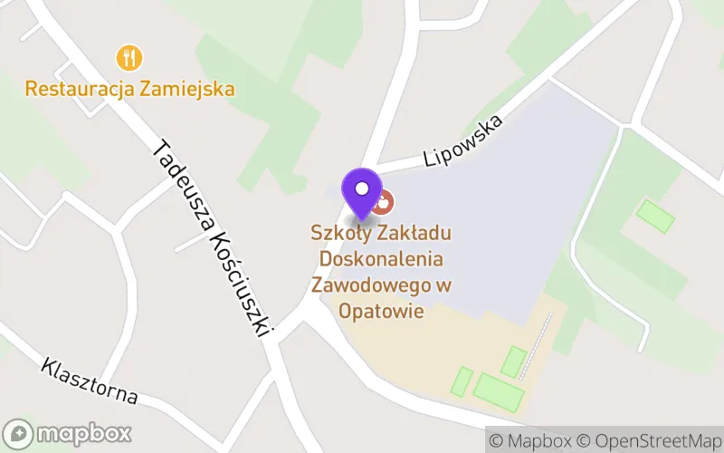 Lokalizacja: Niepubliczne Liceum Ogólnokształcące w Opatowie Zakładu Doskonalenia Zawodowego w Kielcach