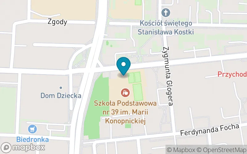 Lokalizacja: Szkoła Podstawowa nr 39 im. M. Konopnickiej