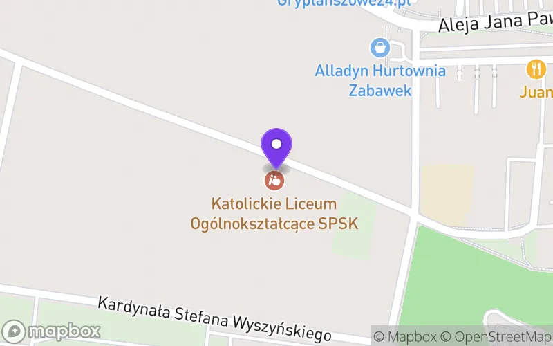 Lokalizacja: Katolickie Liceum Ogólnokształcące Stowarzyszenia Przyjaciół Szkół Katolickich im. Matki Bożej Jasnogórskiej