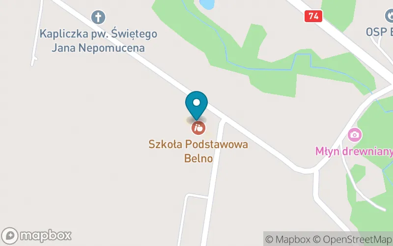 Lokalizacja: Szkoła Podstawowa w Belnie