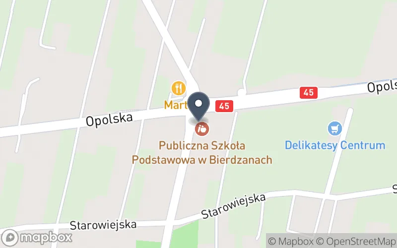 Lokalizacja: Zespół Szkolno-Przedszkolny w Bierdzanach