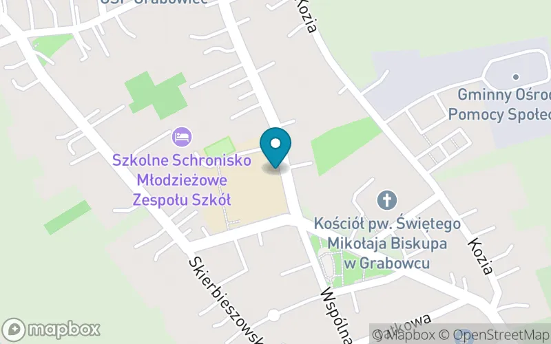 Lokalizacja: Szkoła Podstawowa Zespołu Szkół im. Henryka Sienkiewicza w Grabowcu