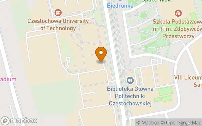 Lokalizacja: Prywatne Policealne Studium Optyczne "Oculus" w Częstochowie