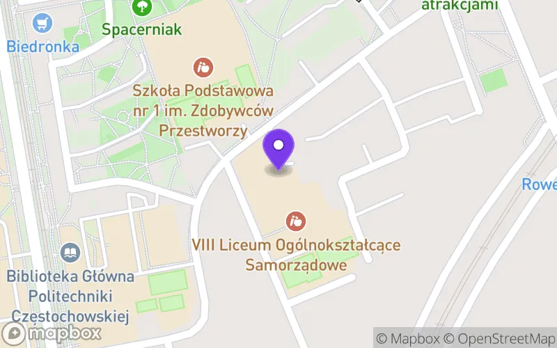 Lokalizacja: VIII Liceum Ogólnokształcące Samorządowe im. Gen. Józefa Sowińskiego