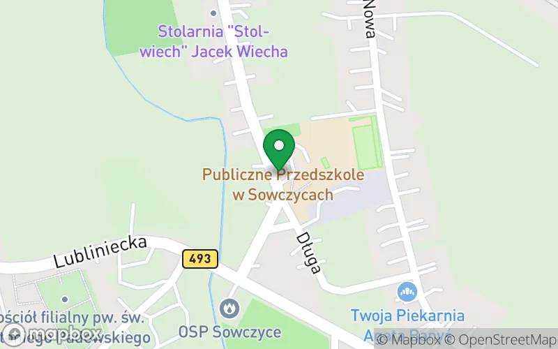 Lokalizacja: Publiczne Przedszkole w Sowczycach