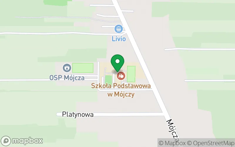 Lokalizacja: Punkt Przedszkolny w Szkole Podstawowej im. Generała Tadeusza Buka w Mójczy