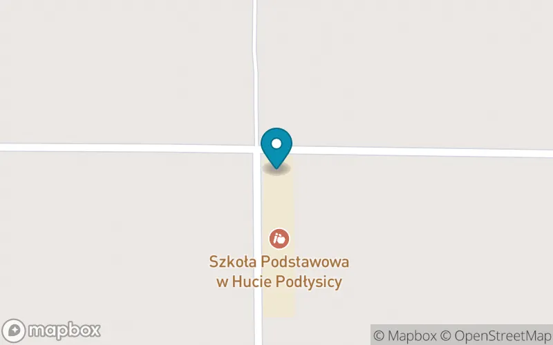 Lokalizacja: Szkoła Podstawowa w Hucie Podłysicy