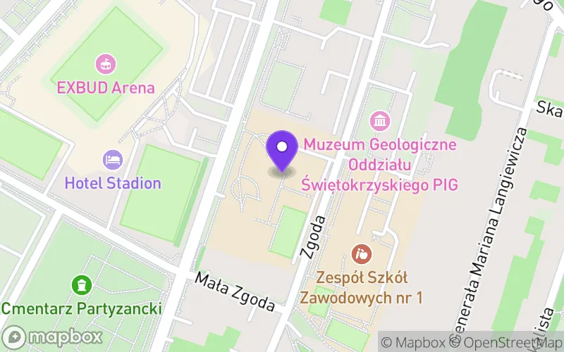 Lokalizacja: I Liceum Ogólnokształcące im. Stefana Żeromskiego w Kielcach