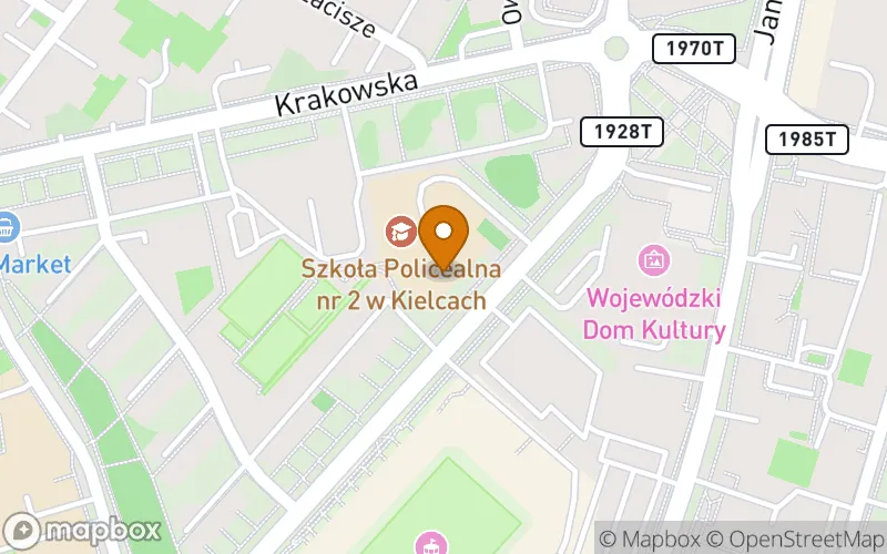 Lokalizacja: Szkoła Policealna nr 2 w Kielcach