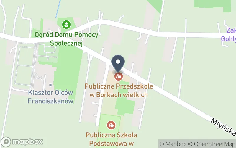 Lokalizacja: Zespół Szkolno - Przedszkolny w Borkach Wielkich