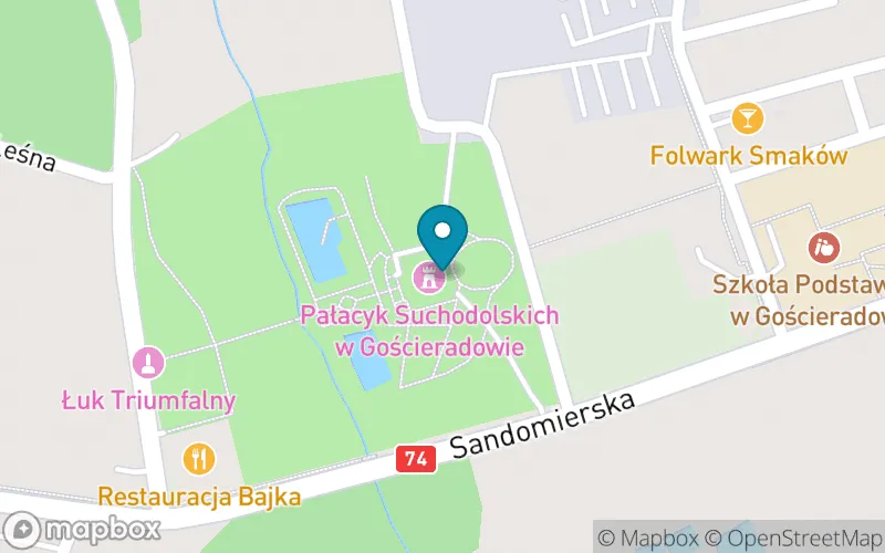 Lokalizacja: Szkoła Podstawowa Specjalna w Olbięcinie - Szkoła Filialna przy DPS w Gościeradowie