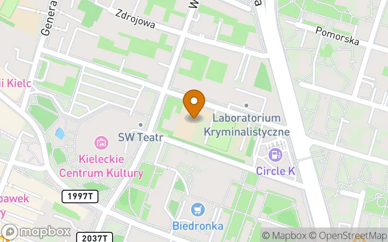Lokalizacja: Szkoła Policealna nr 3 w Kielcach