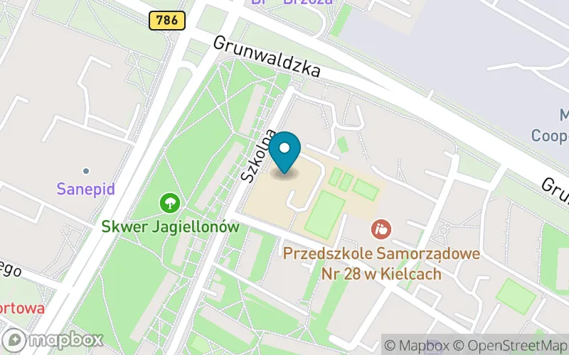 Lokalizacja: Szkoła Podstawowa nr 14 Specjalna im. Karola Wojtyły-Papieża Polaka w Kielcach