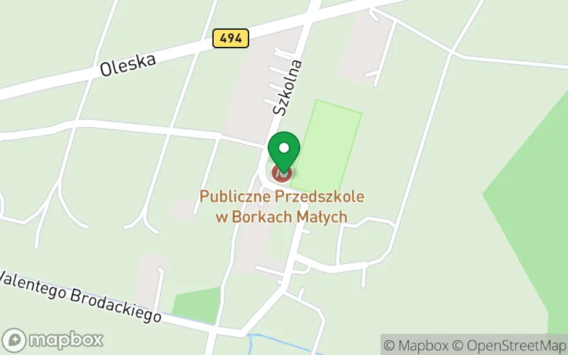 Lokalizacja: Publiczne Przedszkole w Borkach Małych