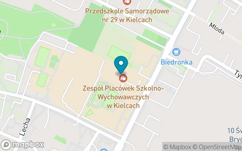 Lokalizacja: Szkoła Podstawowa nr 37 Specjalna w Kielcach
