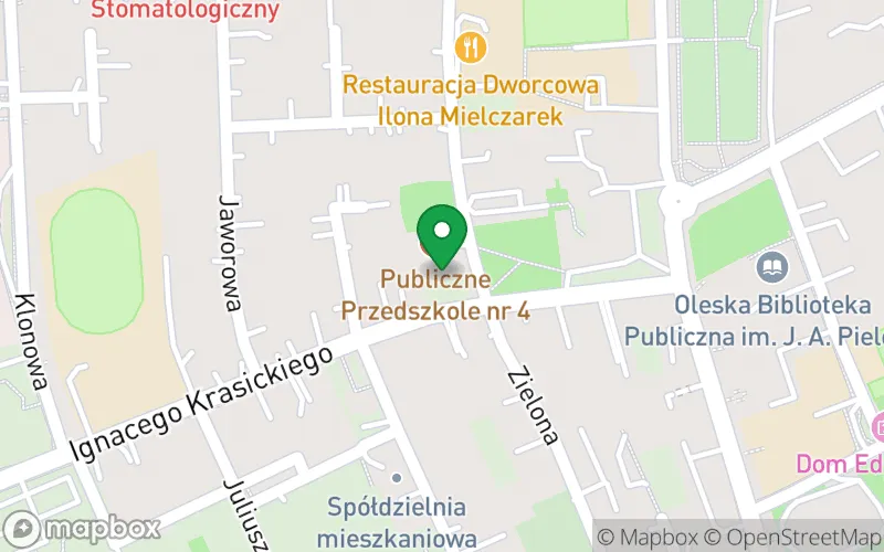 Lokalizacja: Publiczne Przedszkole nr 4 w Oleśnie