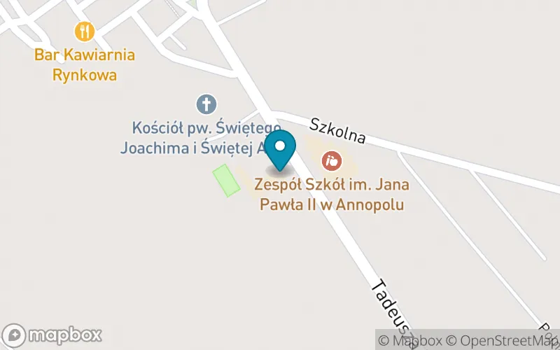 Lokalizacja: Publiczna Szkoła Podstawowa im. Ks. Józefa Poniatowskiego w Annopolu