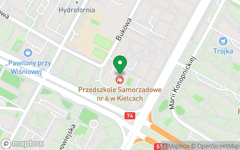 Lokalizacja: Przedszkole Samorządowe nr 6 w Kielcach