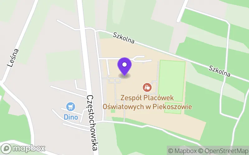 Lokalizacja: Liceum Ogólnokształcące w Piekoszowie
