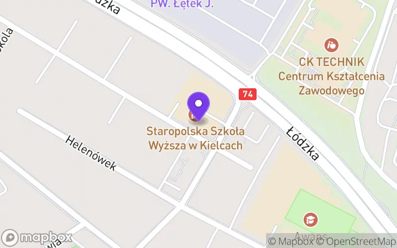 Lokalizacja: Branżowa Szkoła I Stopnia w Kielcach