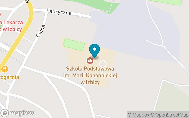 Lokalizacja: Szkoła Podstawowa im. Marii Konopnickiej w Izbicy