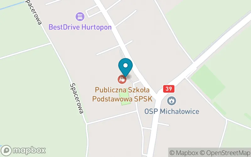 Lokalizacja: Publiczna Szkoła Podstawowa Stowarzyszenia Przyjaciół Szkół Katolickich Im.św. Jana Pawła II w Michałowicach