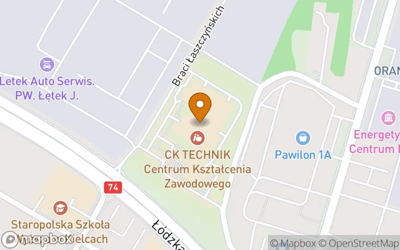 Lokalizacja: Szkoła Policealna nr 9 w Kielcach
